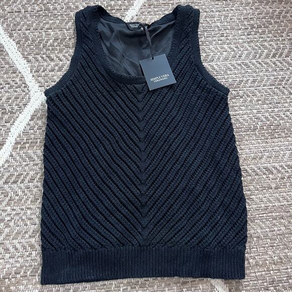 Simply Vera Wang Knit tank top sz S - Picture 2 of 6